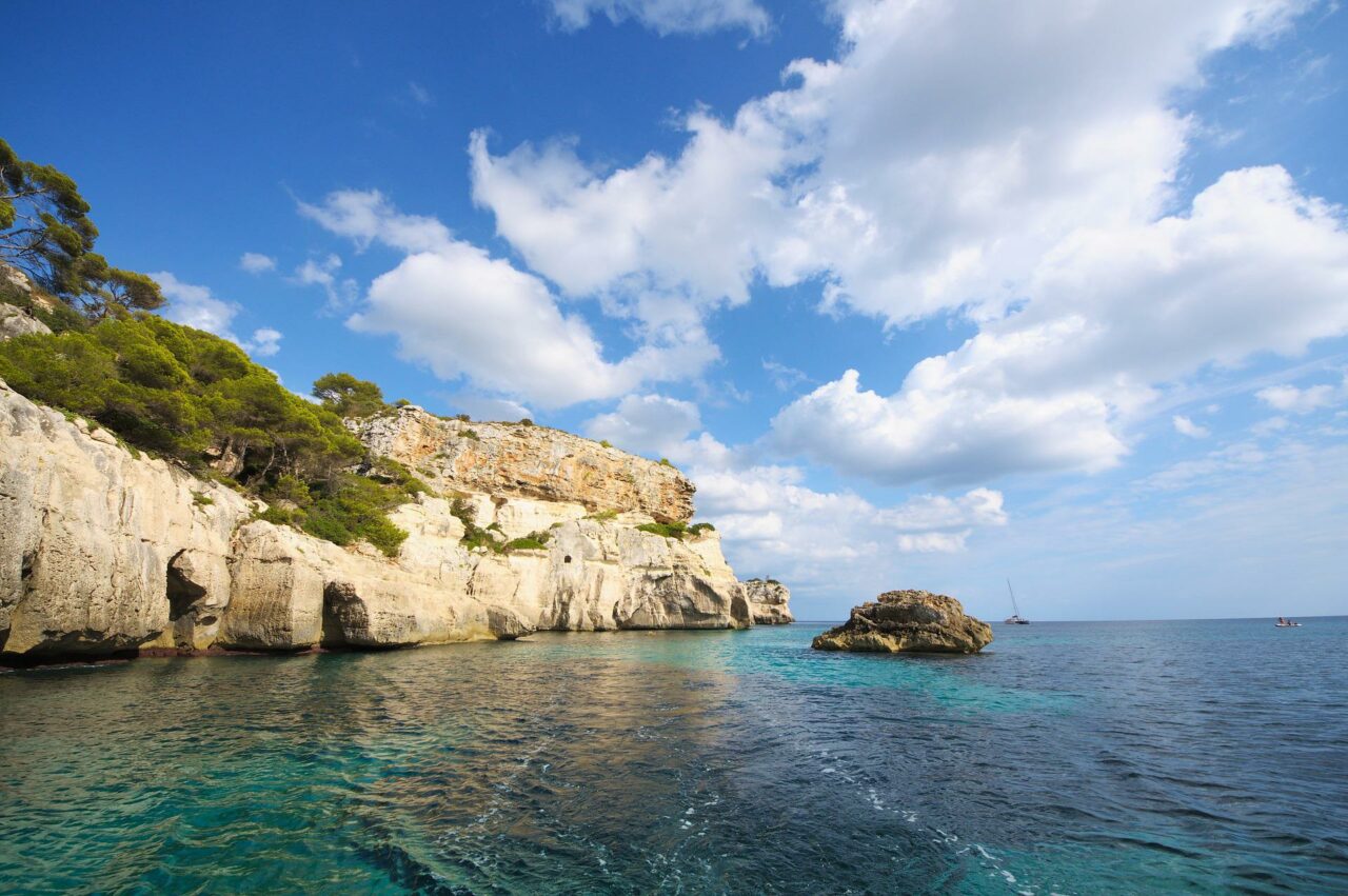 Vakkert kystlandskap på Menorca