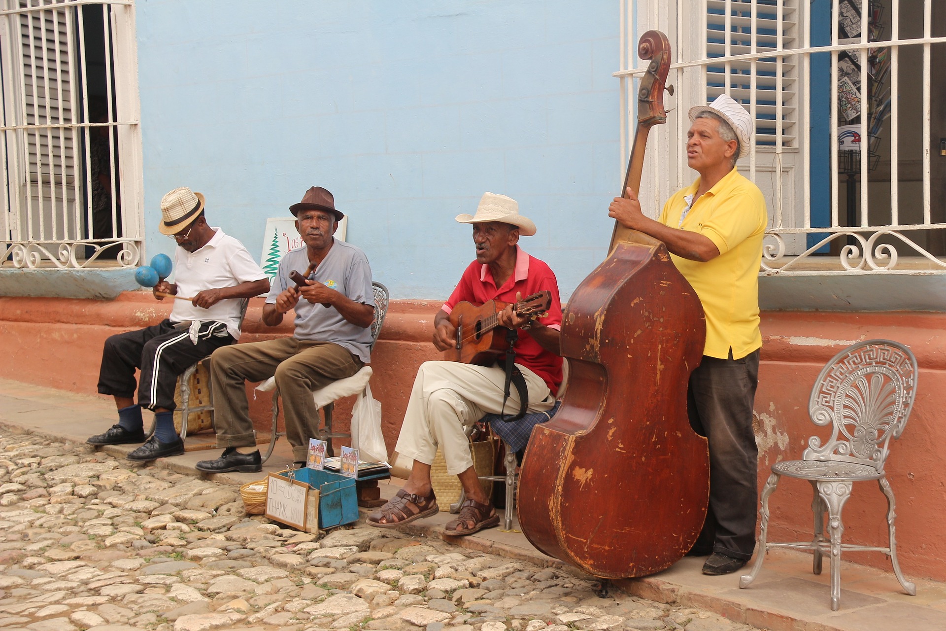 Gatemusikanter i Trinidad
