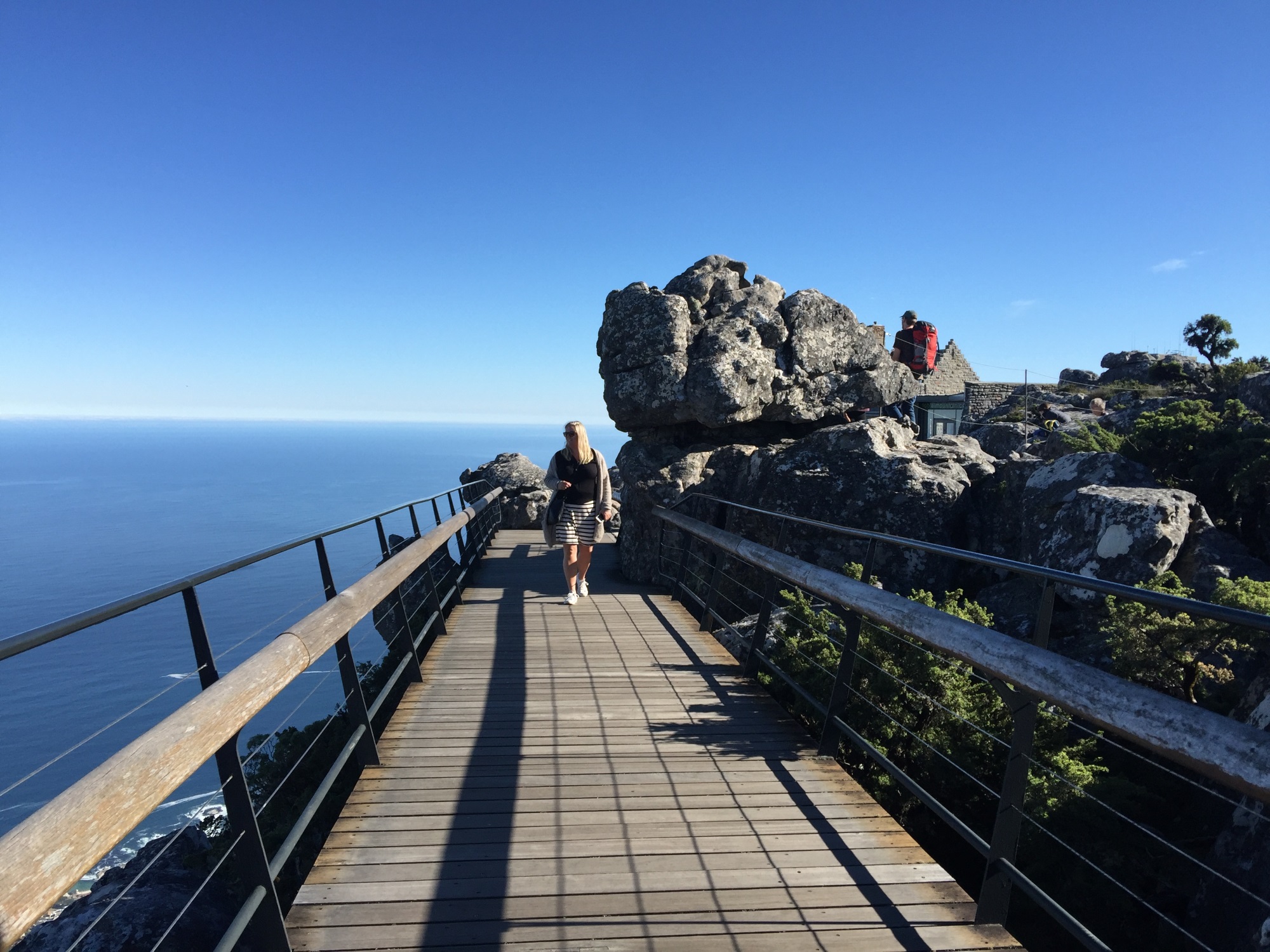 På toppen av Table Mountain, Cape Town, Sør-Afrika