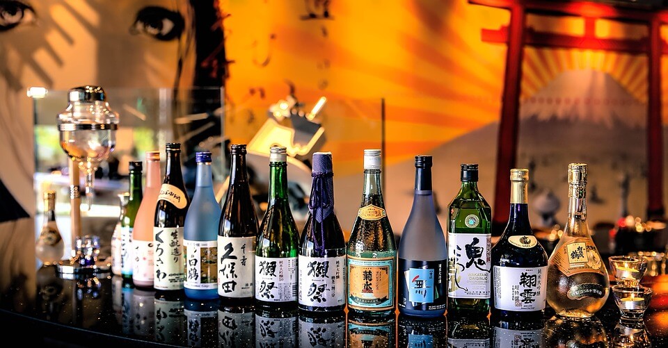 Drinker på bar i Japan