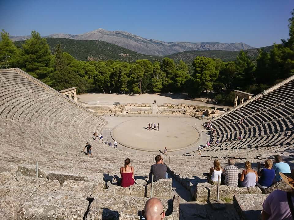 Amfi teater på Epidauros, Hellas