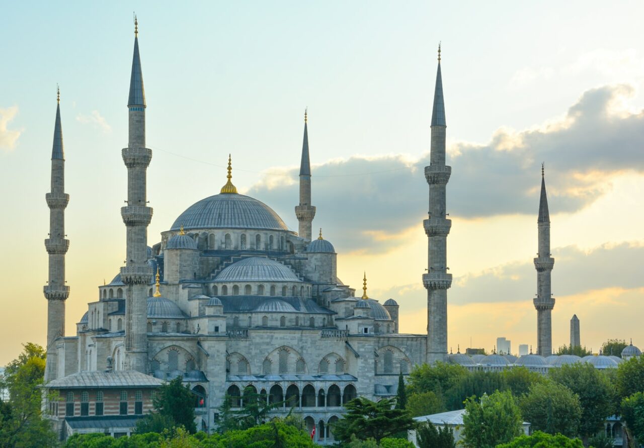 Den blå moske i Istanbul