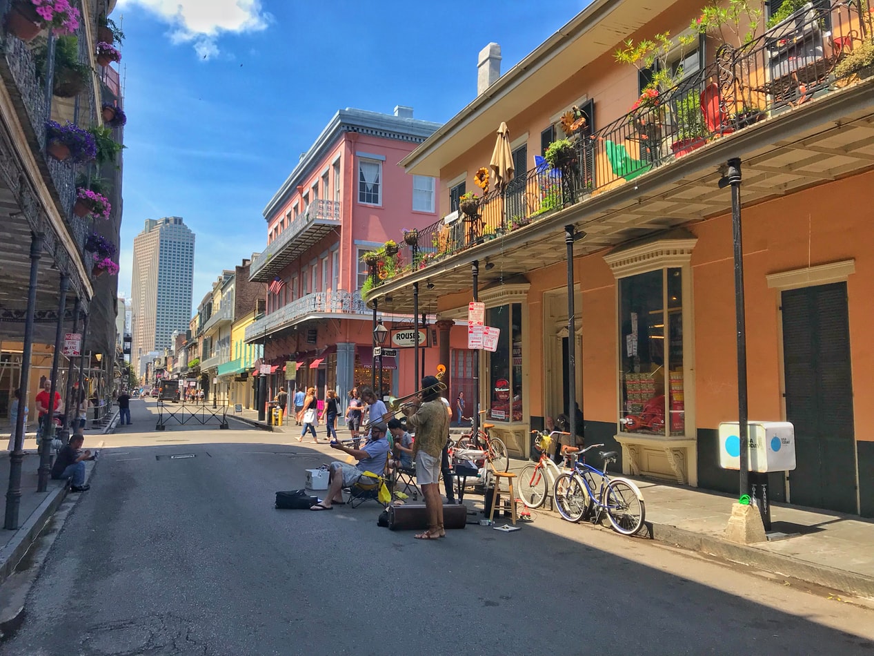 Gatemusikanter i New Orleans