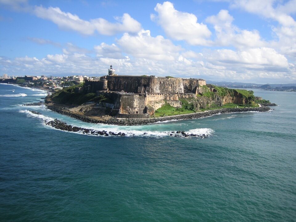 Oversiktsbilde av Castillo San Felipe del Morro, Puerto Rico