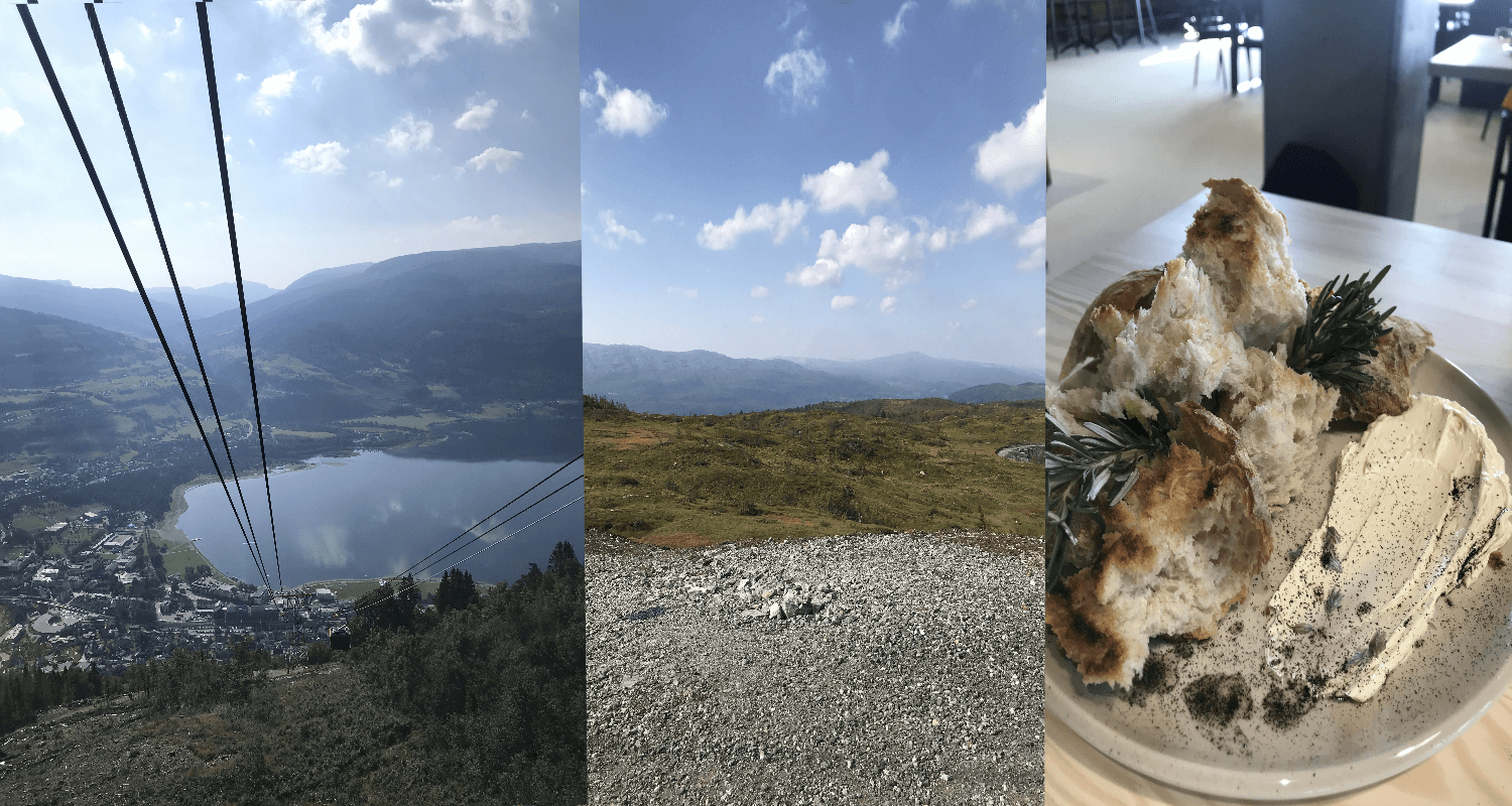 Gondolbane, utsikt over Voss og måltid på Hangurstoppen