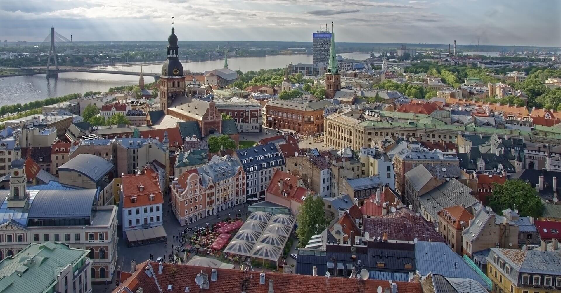 Oversiktsbilde av Riga