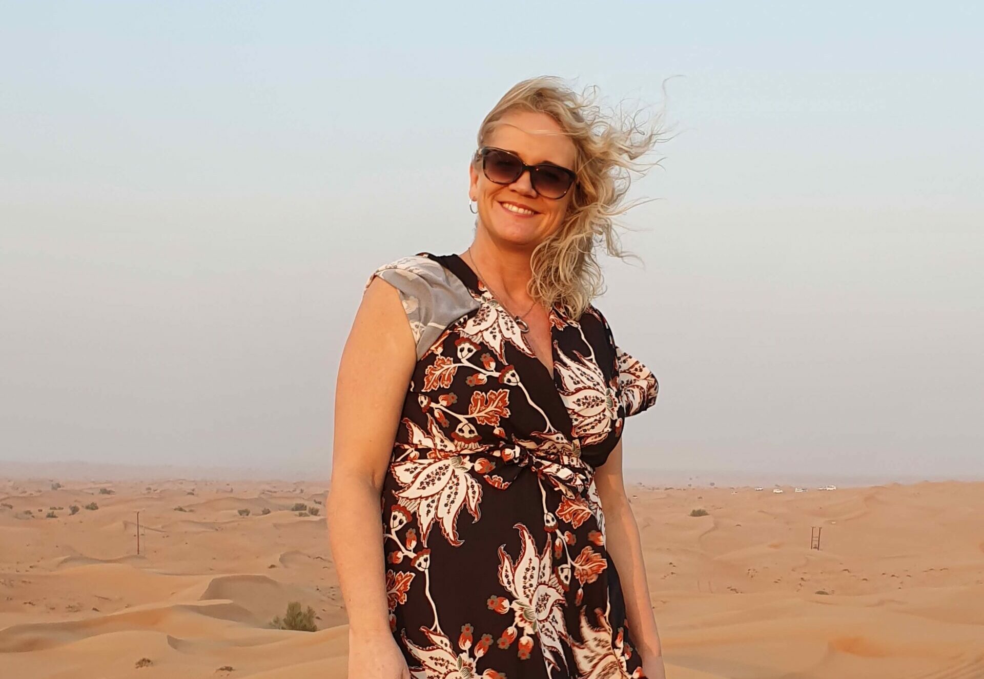 Catharina i ørkenen i Dubai