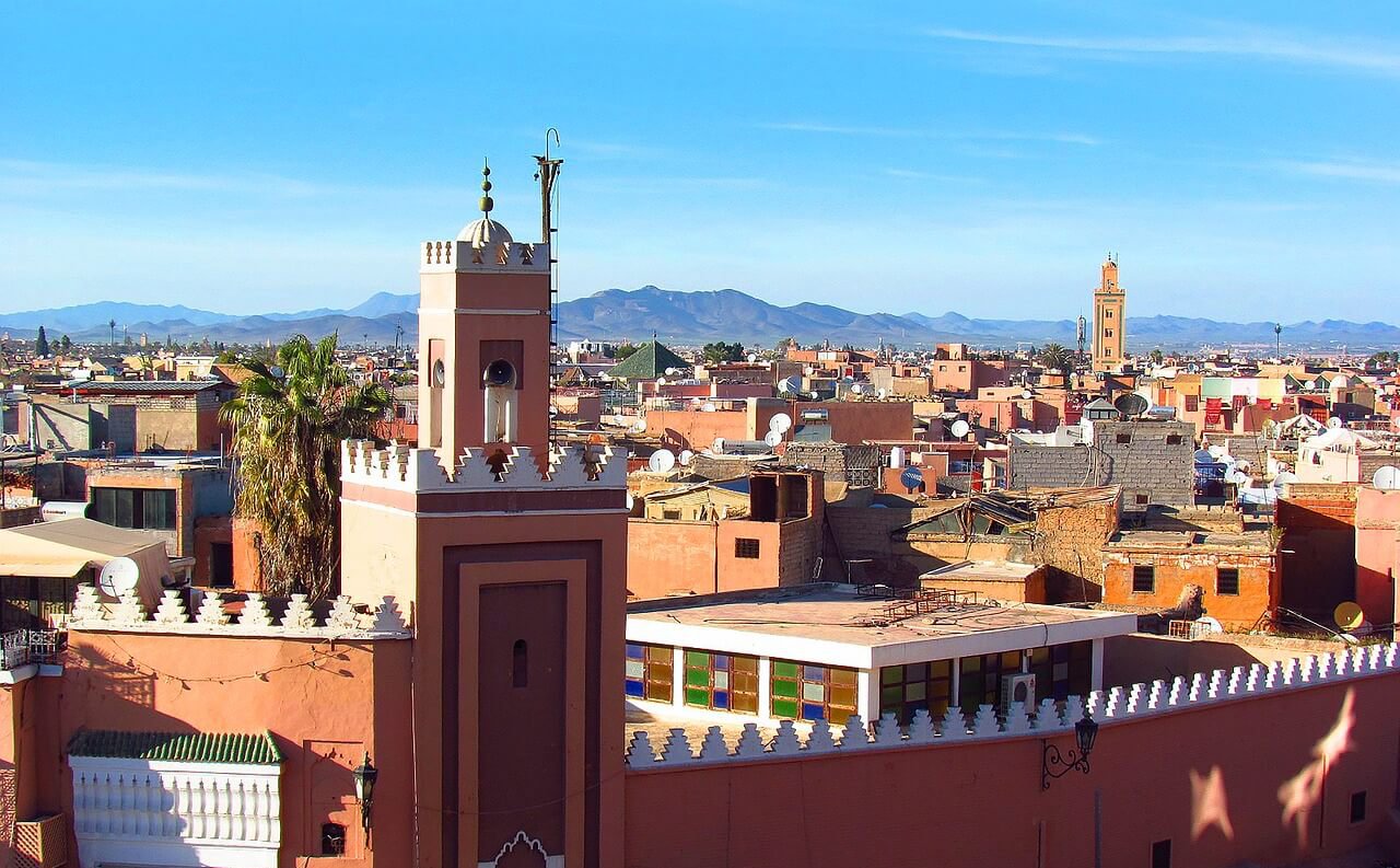 Utsikt over Marrakech