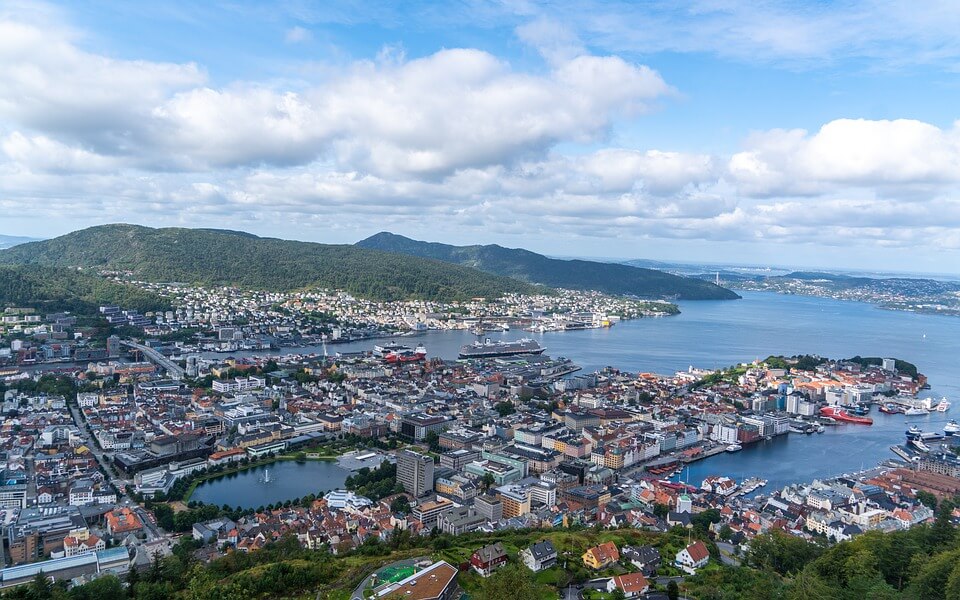 Utsikt over Bergen