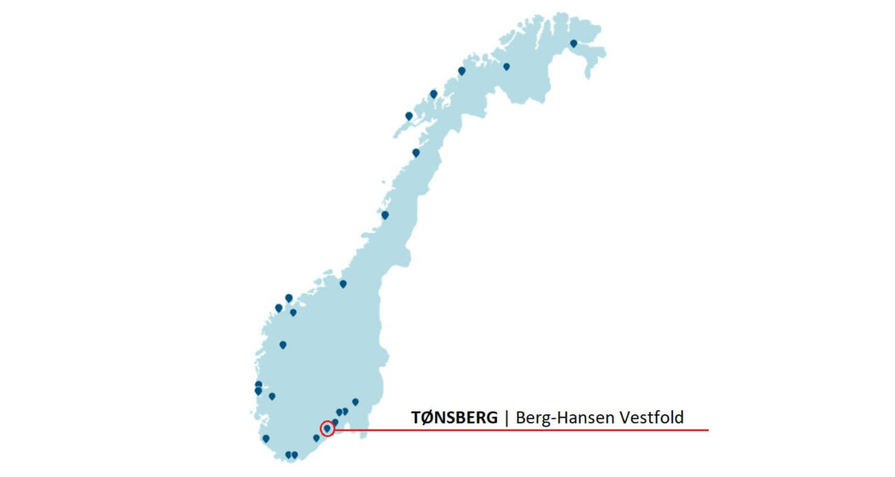 Berg-Hansen Vestfold på kartet