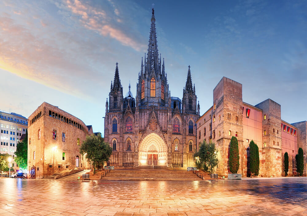 Katedralen i Barcelona, Spania