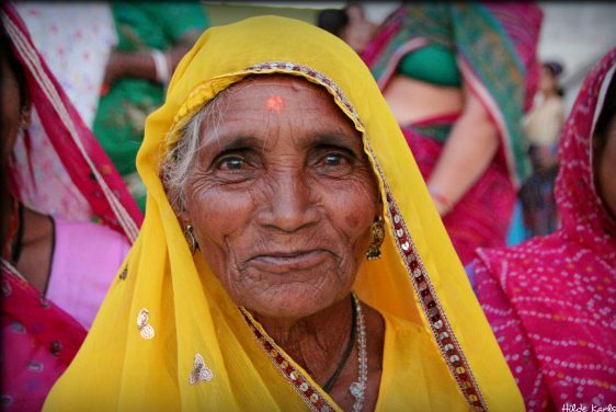 Portrett av kvinne i India