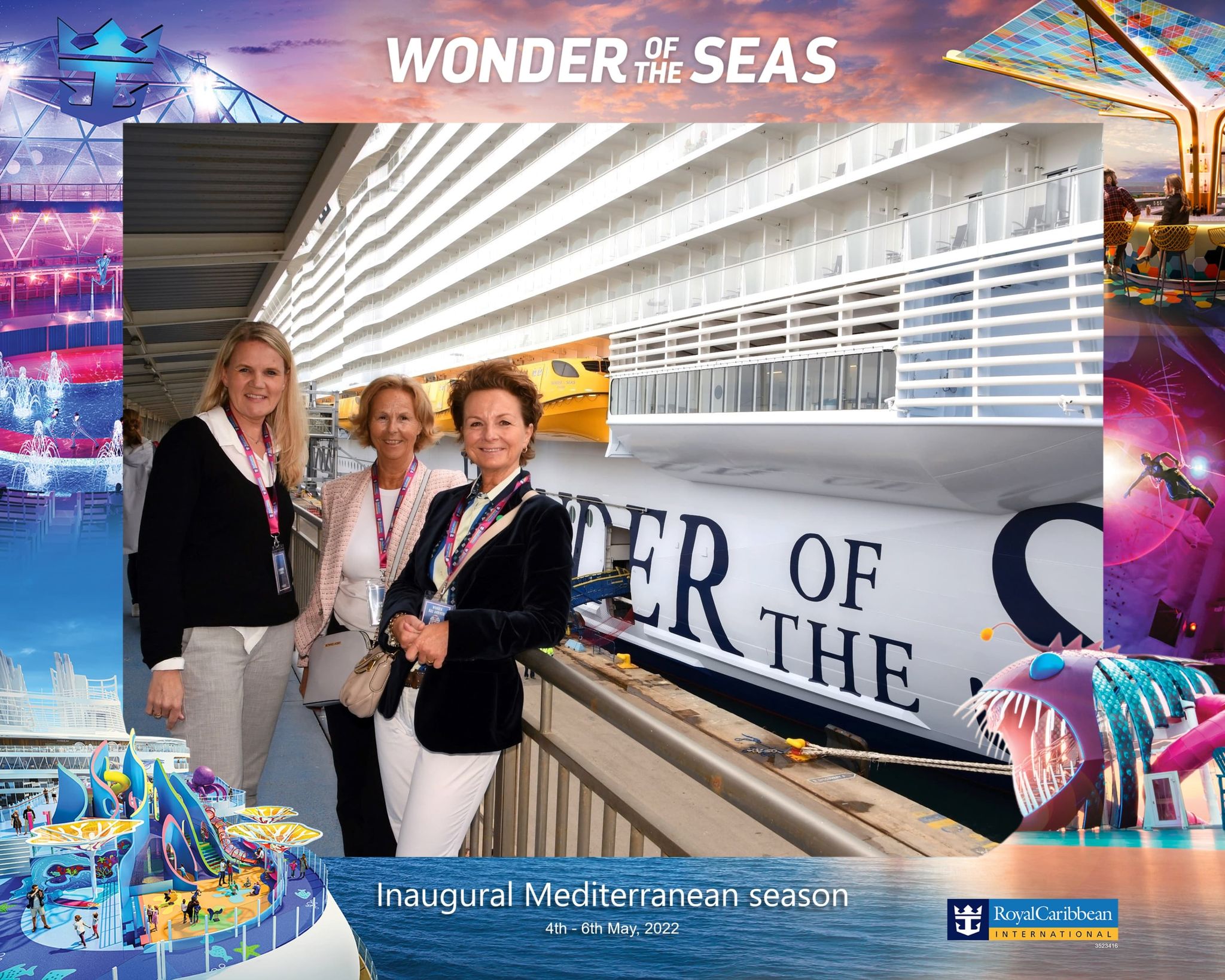 Berg-Hansen Agder om bord på cruiseskipet Wonder of the Seas