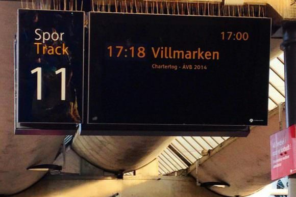 Spor 11 på Oslo S til Villmarken